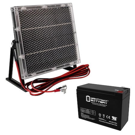 12V 10AH SLA Battery For Go-Ped ESR 750 EX, 750H With 12V Solar Panel
